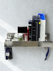 Jilet Askılı Metal Banyo Rafı